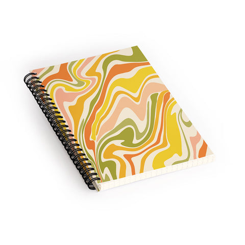 Lane and Lucia Rainbow Marble Spiral Notebook