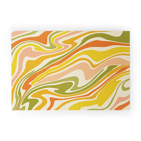 Lane and Lucia Rainbow Marble Welcome Mat
