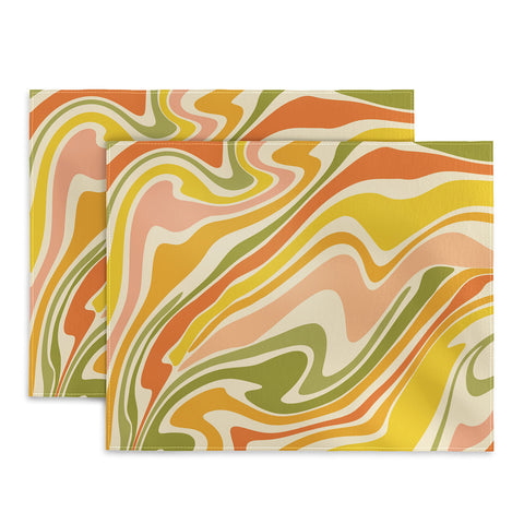 Lane and Lucia Rainbow Marble Placemat