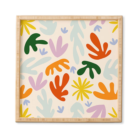 Lane and Lucia Rainbow Matisse Pattern Framed Wall Art