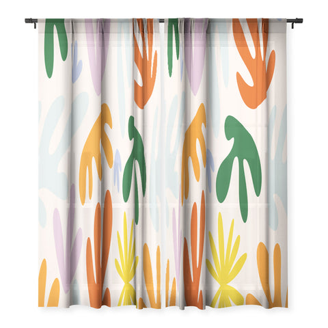 Lane and Lucia Rainbow Matisse Pattern Sheer Non Repeat