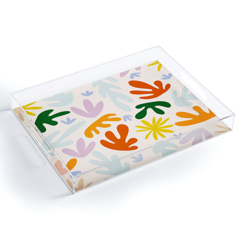 Lane and Lucia Rainbow Matisse Pattern Acrylic Tray