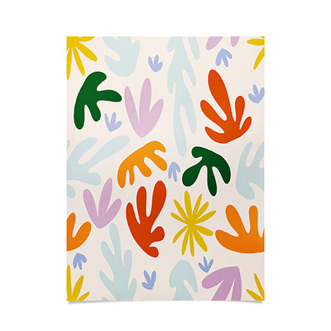 Lane and Lucia Rainbow Matisse Pattern Poster