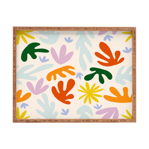 Lane and Lucia Rainbow Matisse Pattern Rectangular Tray