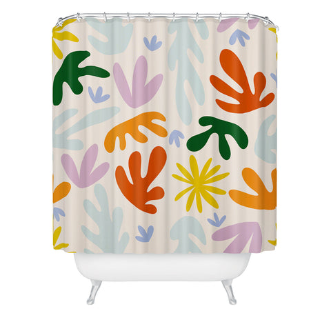 Lane and Lucia Rainbow Matisse Pattern Shower Curtain