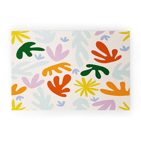 Lane and Lucia Rainbow Matisse Pattern Welcome Mat