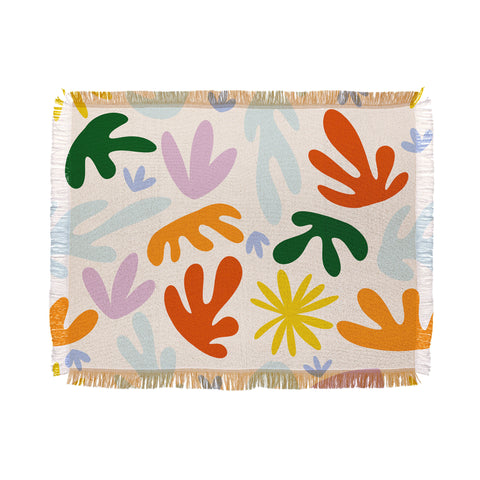 Lane and Lucia Rainbow Matisse Pattern Throw Blanket