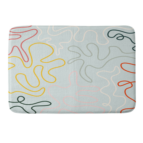 Lane and Lucia Rainbow Pathway Memory Foam Bath Mat