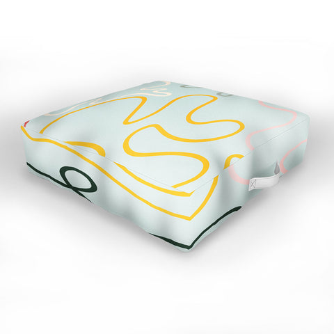 Lane and Lucia Rainbow Pathway Outdoor Floor Cushion