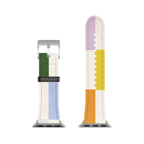 Lane and Lucia Retro Rainbow Checkerboard Apple Watch Band