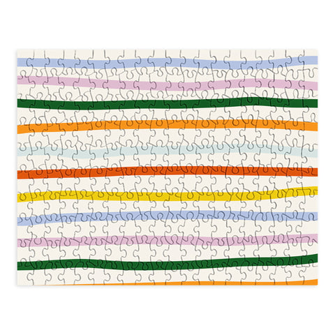 Lane and Lucia Retro Rainbow Stripe Puzzle