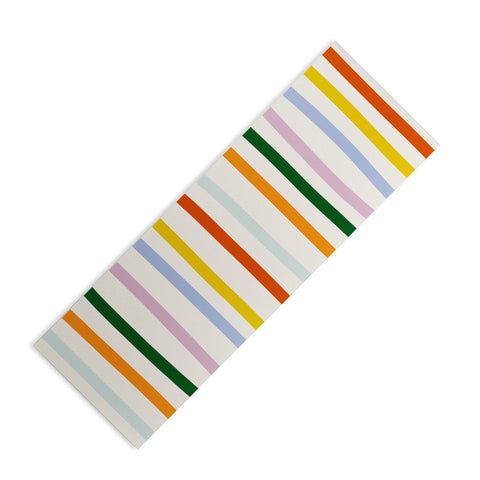 Lane and Lucia Retro Rainbow Stripe Yoga Mat