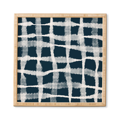 Lane and Lucia Tie Dye no 1 in Indigo Framed Wall Art