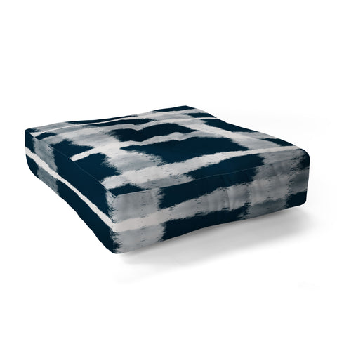 Lane and Lucia Tie Dye no 1 in Indigo Floor Pillow Square