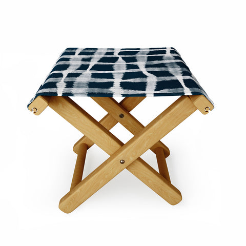 Lane and Lucia Tie Dye no 1 in Indigo Folding Stool