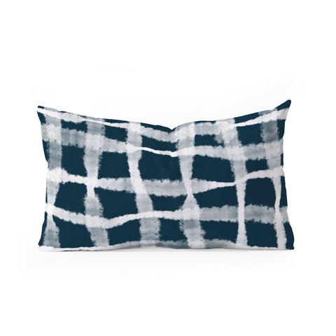 Lane and Lucia Tie Dye no 1 in Indigo Oblong Throw Pillow