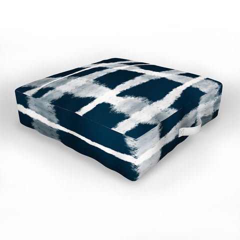 Lane and Lucia Tie Dye no 1 in Indigo Outdoor Floor Cushion