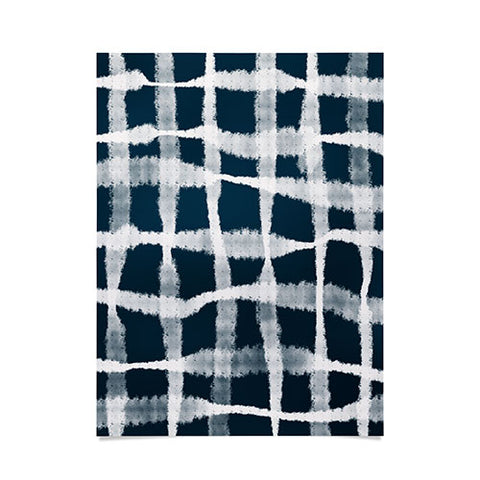 Lane and Lucia Tie Dye no 1 in Indigo Poster