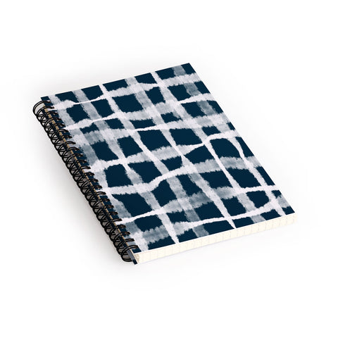Lane and Lucia Tie Dye no 1 in Indigo Spiral Notebook