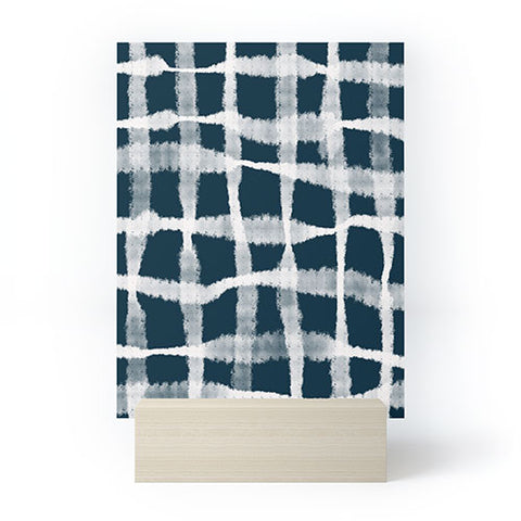 Lane and Lucia Tie Dye no 1 in Indigo Mini Art Print
