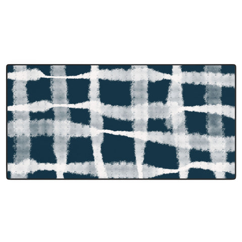 Lane and Lucia Tie Dye no 1 in Indigo Desk Mat