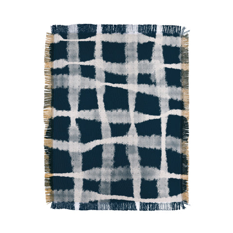 Lane and Lucia Tie Dye no 1 in Indigo Throw Blanket