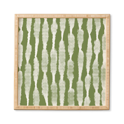 Lane and Lucia Tie Dye no 2 in Green Framed Wall Art