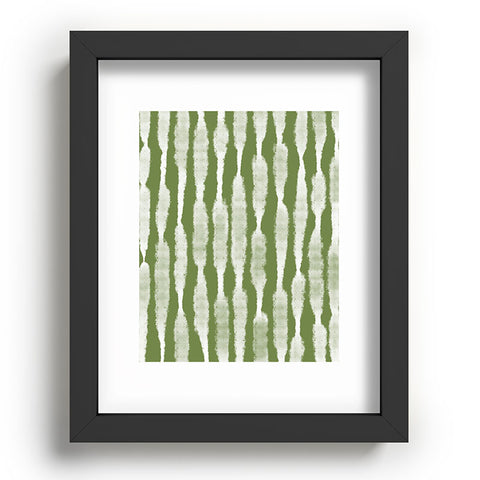 Lane and Lucia Tie Dye no 2 in Green Recessed Framing Rectangle