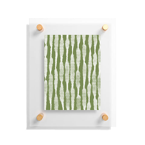 Lane and Lucia Tie Dye no 2 in Green Floating Acrylic Print