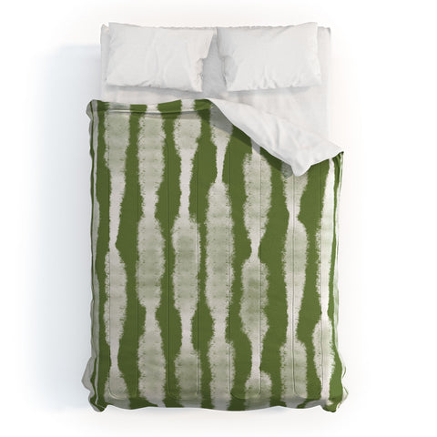 Lane and Lucia Tie Dye no 2 in Green Comforter