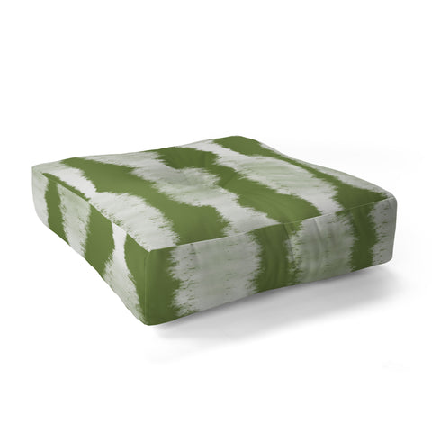Lane and Lucia Tie Dye no 2 in Green Floor Pillow Square
