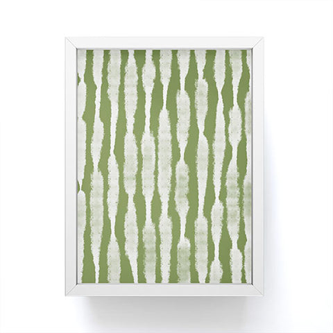 Lane and Lucia Tie Dye no 2 in Green Framed Mini Art Print