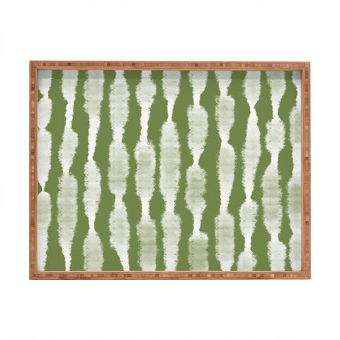 Lane and Lucia Tie Dye no 2 in Green Rectangular Tray