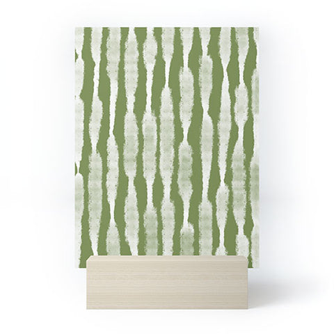 Lane and Lucia Tie Dye no 2 in Green Mini Art Print