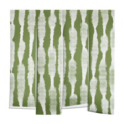Lane and Lucia Tie Dye no 2 in Green Wall Mural