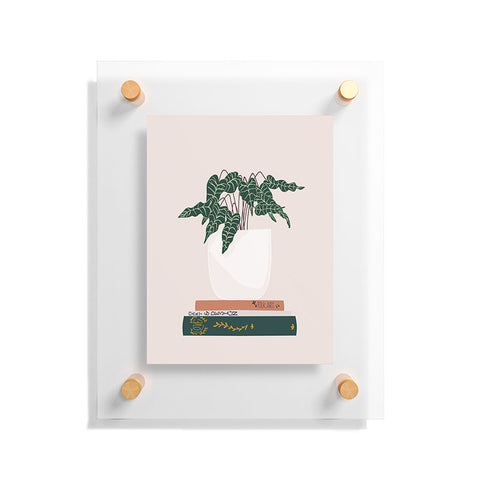 Lane and Lucia Vase no 17 with Alocasia Polly Floating Acrylic Print