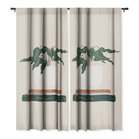 Lane and Lucia Vase no 17 with Alocasia Polly Blackout Non Repeat