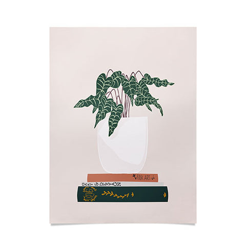 Lane and Lucia Vase no 17 with Alocasia Polly Poster