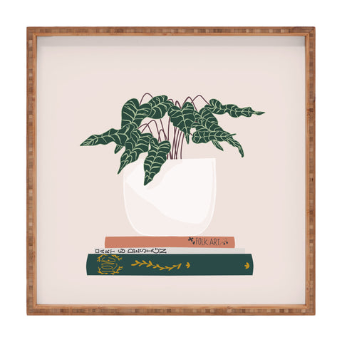 Lane and Lucia Vase no 17 with Alocasia Polly Square Tray