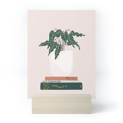 Lane and Lucia Vase no 17 with Alocasia Polly Mini Art Print