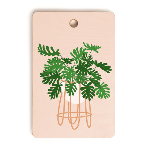 Lane and Lucia Vase no 26 with Tropical Plant Cutting Board Rectangle