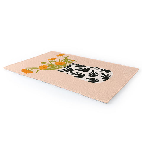 Lane and Lucia Vase no 28 with Heliopsis Area Rug