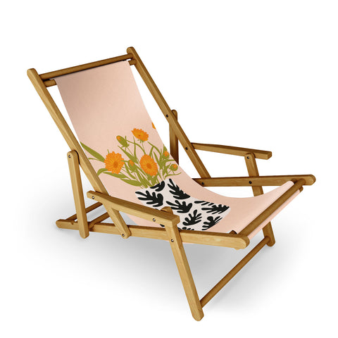 Lane and Lucia Vase no 28 with Heliopsis Sling Chair