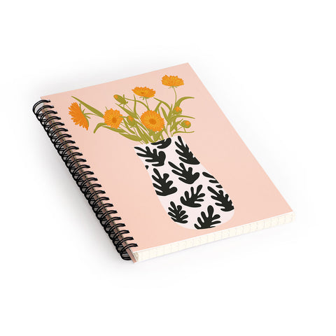 Lane and Lucia Vase no 28 with Heliopsis Spiral Notebook