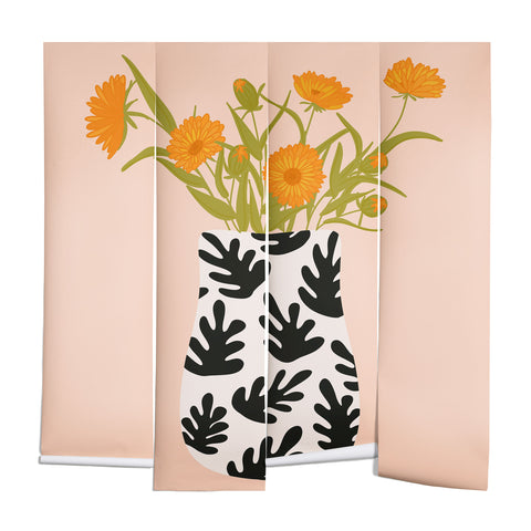 Lane and Lucia Vase no 28 with Heliopsis Wall Mural