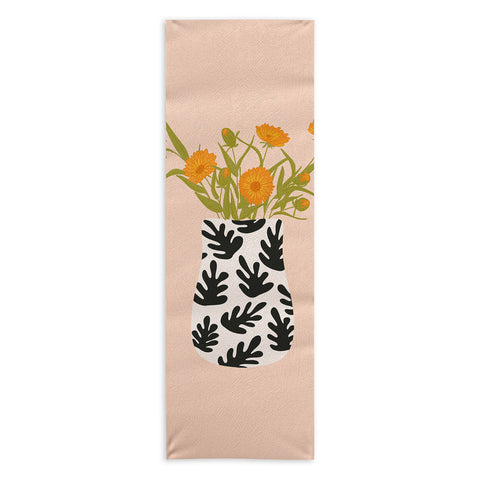 Lane and Lucia Vase no 28 with Heliopsis Yoga Towel
