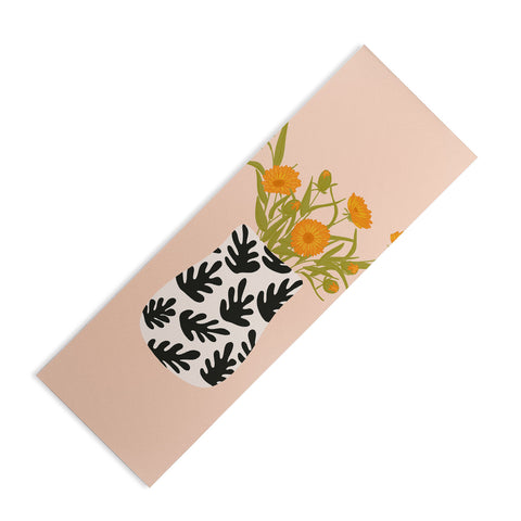 Lane and Lucia Vase no 28 with Heliopsis Yoga Mat