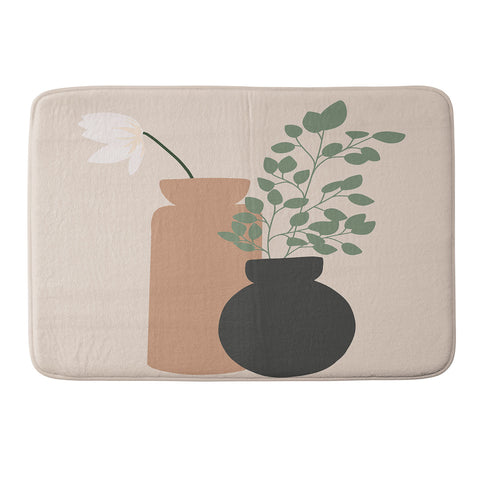Lane and Lucia Vase no 3 with Eucalyptus and Memory Foam Bath Mat
