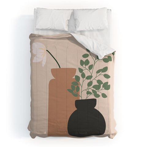 Lane and Lucia Vase no 3 with Eucalyptus and Comforter