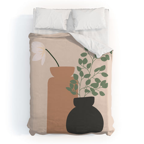 Lane and Lucia Vase no 3 with Eucalyptus and Duvet Cover